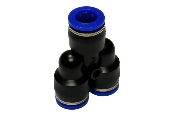 Reducing Y-splitter push-in