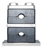 Black polyamide Tubeclo tube clamps