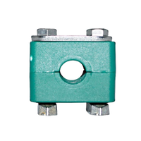 Assembled green polypropylene Tubeclo clamp